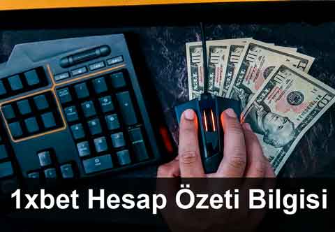 1xbet hesap özeti bilgisi